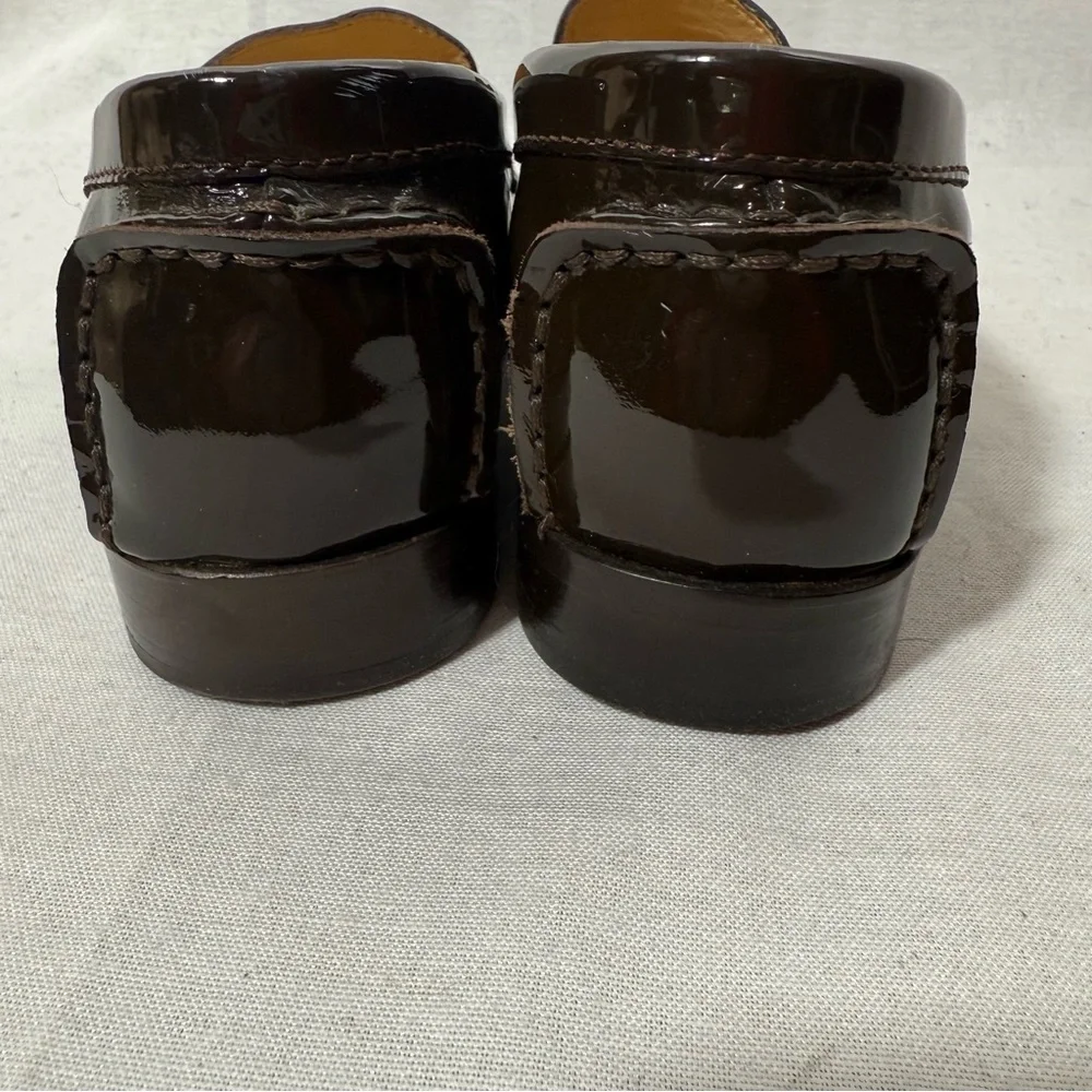 Cole Haan Brown Patent Leather Loafers‎ Classic Old Money Women’s Size 6B